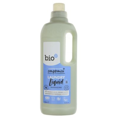 Bio D Laundry Liquid Fragrance Free 1ltr