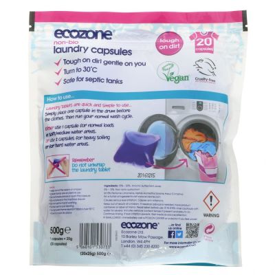 Ecozone Non Bio Laundry Capsules 500g