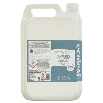 Ecoleaf Laundry Liquid - Fragance Free 5ltr