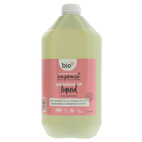 Bio D Washing Up Liquid Pink Grapefruit 5ltr