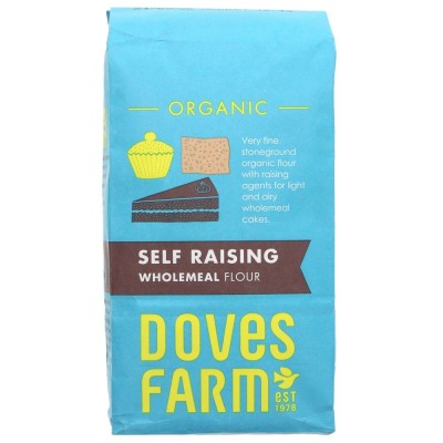 Buy Doves Farm Organic Self Raising Wholemeal Flour 1kg Flours & Bread Mixes Online − UK Supplier