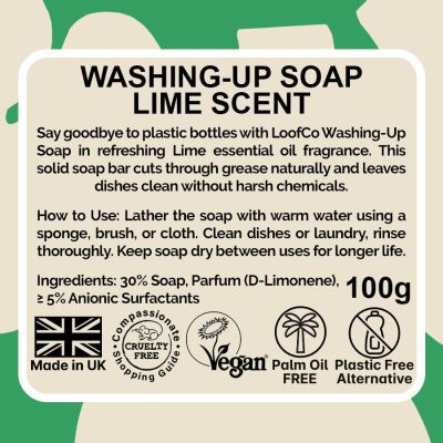 LoofCo Washing-Up Soap Lime 100g