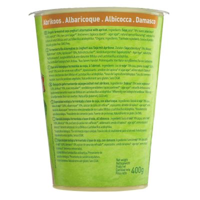 Sojade Organic Soya Yogurt - Apricot 400g