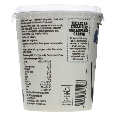 Oatly Oatgurt Greek 400g