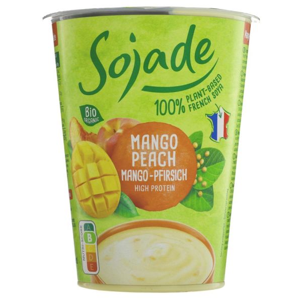 Sojade Organic Soya Yogurt - Mango & Peach 400g