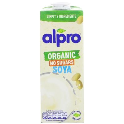 Alpro Organic Soya Drink Unsweetened 1ltr