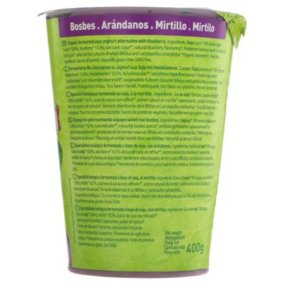 Sojade Organic Soya Yogurt - Blueberry 400g