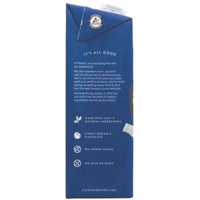 Plenish Organic Coconut Milk 1ltr
