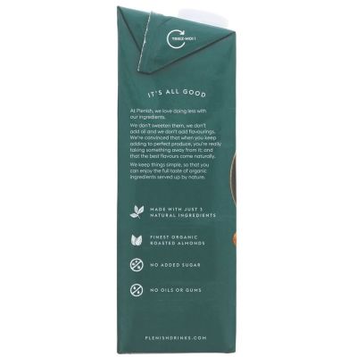 Plenish Organic Almond Milk Ltr
