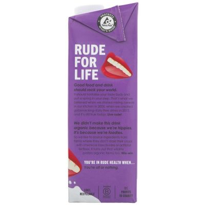 Rude Health Organic Brown Rice Drink 1ltr