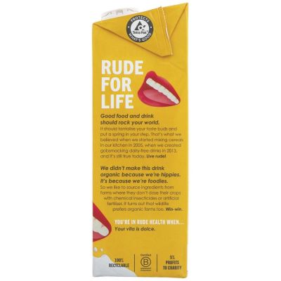 Rude Health Organic Almond Drink 1ltr