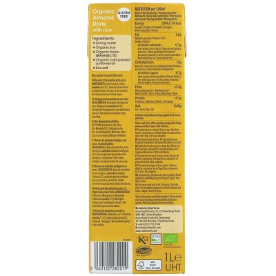 Rude Health Organic Almond Drink 1ltr