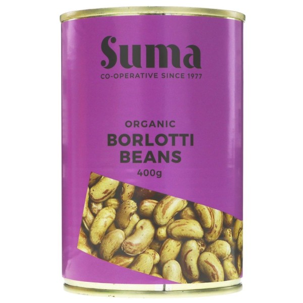 Suma Organic Borlotti Beans 400g