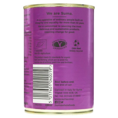 Buy Suma Wholefoods Organic Borlotti Beans 400g Beans & Pulses - Canned Online − UK Supplier