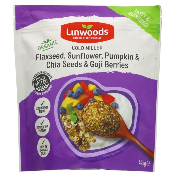 Linwoods Flaxseed Sunflower Pumpkin Chia Seed & Goji Berries 425g