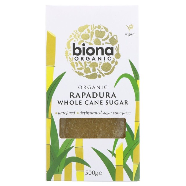 Biona Organic Rapadura Whole Cane Sugar 500g
