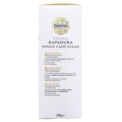 Buy Biona Organic Rapadura Whole Cane Sugar 500g Online − UK Supplier