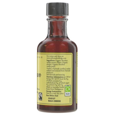 Buy Taylor & Colledge Organic Vanilla Extract 100ml Baking Sundries Online − UK Supplier