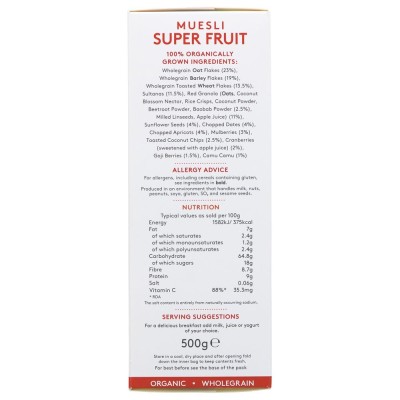 Alara Organic Super Fruits Muesli 500g