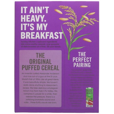 Buy Rude Health Puffed Brown Rice 225g Cereals & Mueslis Online − UK Supplier