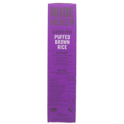 Buy Rude Health Puffed Brown Rice 225g Cereals & Mueslis Online − UK Supplier