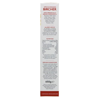 Buy Alara Apple & Cinnamon Bircher Muesli 650g Online − UK Supplier