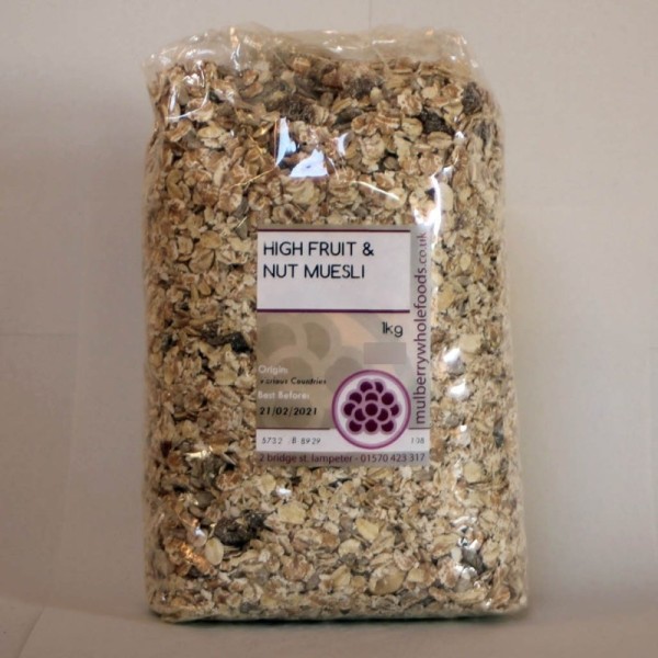 Mulberry Bush Wholefoods High Fruit & Nut Muesli 1kg