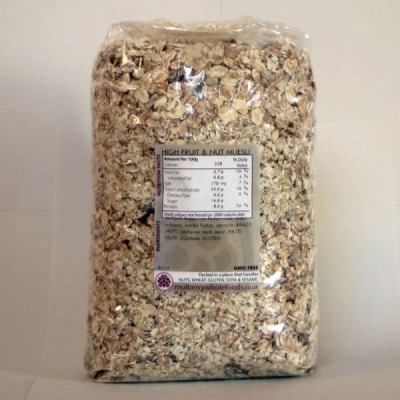 Buy Mulberry Bush Wholefoods High Fruit & Nut Muesli 1kg Dried Muesli Online − UK Supplier