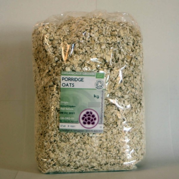 Mulberry Bush Wholefoods Organic Porridge Oats 1kg