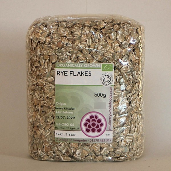 Mulberry Bush Wholefoods Organic Rye Flakes 500g