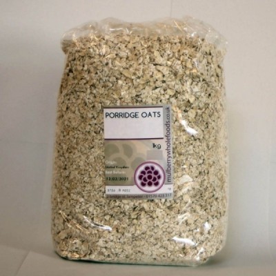 Buy Mulberry Bush Wholefoods Porridge Oats 1kg Dried Cereals Online − UK Supplier