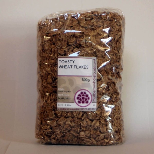 Mulberry Bush Wholefoods Toasty Wheat Flakes 500g