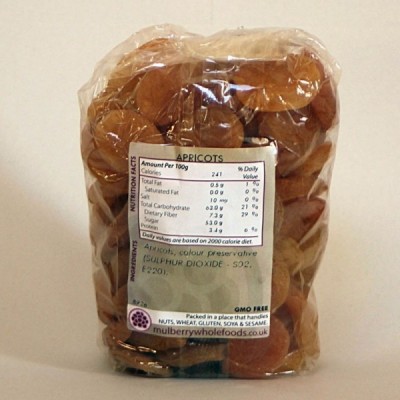 Buy Mulberry Bush Wholefoods Apricots 500g Dried Fruit Online − UK Supplier