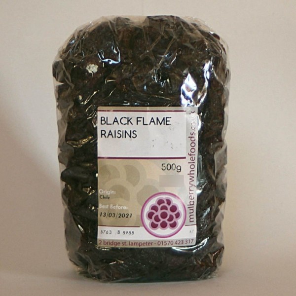 Mulberry Bush Wholefoods Black Flame Raisins 500g