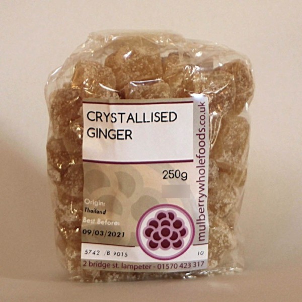 Mulberry Bush Wholefoods Crystallised Ginger 250g