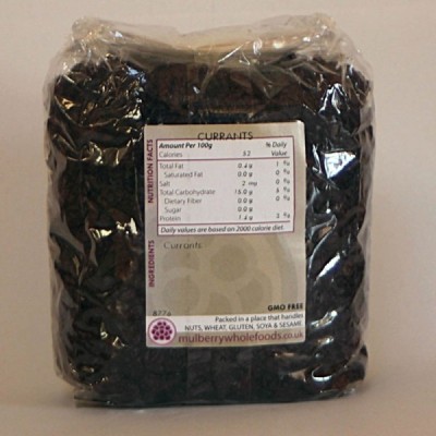 Buy Mulberry Bush Wholefoods Currants 500g Dried Fruit Online − UK Supplier