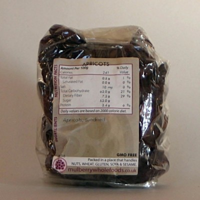 Buy Mulberry Bush Wholefoods Organic Apricots 250g Dried Fruit Online − UK Supplier
