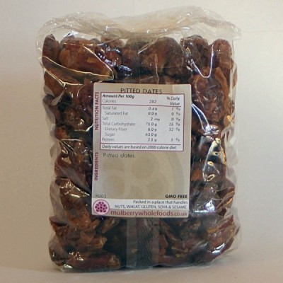 Buy Mulberry Bush Wholefoods Pitted Dates 500g Dried Fruit Online − UK Supplier