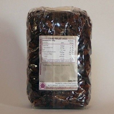 Buy Mulberry Bush Wholefoods Vine Fruit Mix 500g Dried Fruit Online − UK Supplier