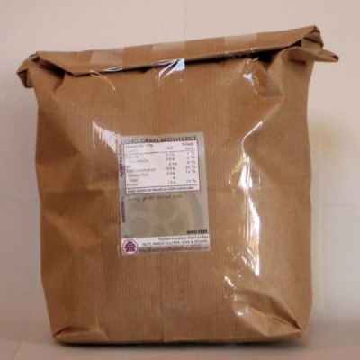 Buy Mulberry Bush Wholefoods Organic Long Grain Brown Rice 3kg Dried Grains Online − UK Supplier