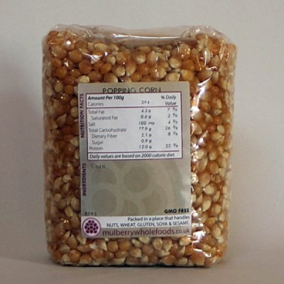 Buy Mulberry Bush Wholefoods Popping Corn 500g Dried Grains Online − UK Supplier