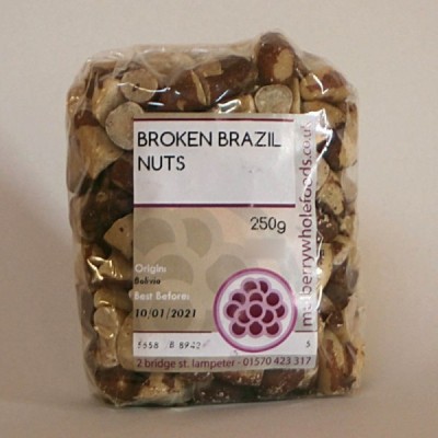Buy Mulberry Bush Wholefoods Broken Brazil Nuts 250g Dried Nuts Online − UK Supplier