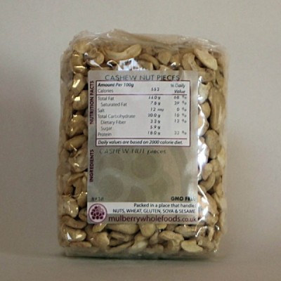 Buy Mulberry Bush Wholefoods Cashew Nut Pieces 250g Dried Nuts Online − UK Supplier